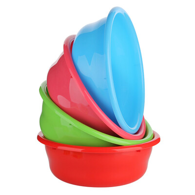 

100% exchange (BAYOH) 32cm solid color plastic basin drum basin wash wash wash basin wash basin 3 color 3 only installed 1162 * 3