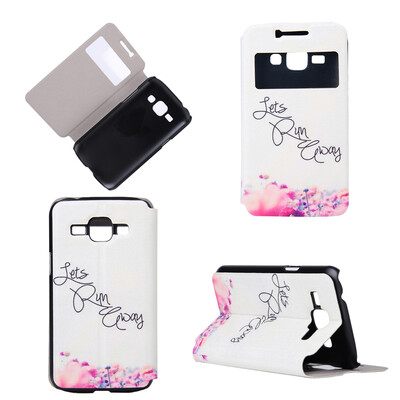 

Lets Run Design PU Leather Flip Cover Wallet Card Holder Case for Samsung Galaxy J1