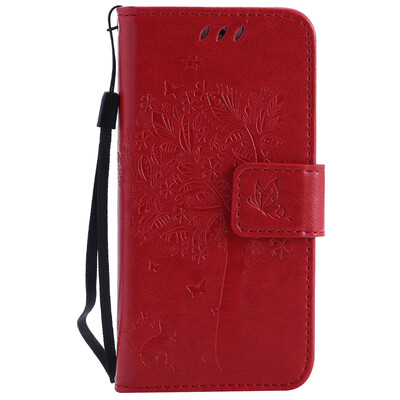 

Red Tree Design Кожа PU откидной крышки Кошелек Карты Держатель чехол для IPHONE 5