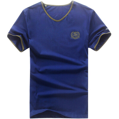 

JIPUDUN V-образный вырез мужская футболка с короткими рукавами