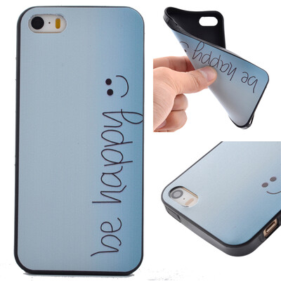 

Happy Pattern Soft Thin TPU Rubber Silicone Gel Case Cover for IPHONE 5SE