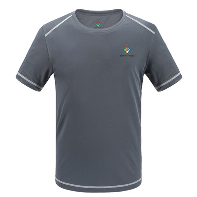 

8264 на открытой воздухе пара моделей спортивных мужчин вокруг шеи короткой дышащей абсорбент капиллярной майках K7S109584 розового L