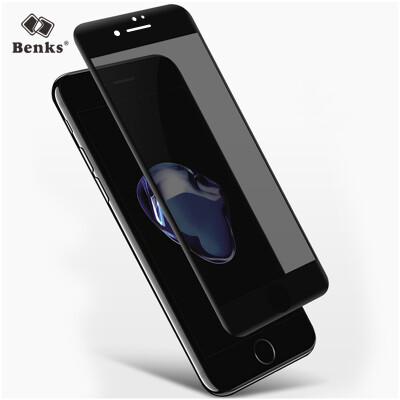 Бункеры (Benks) Apple ApplePhone7 Plus закаленная пленка 3D поверхность полноэкранный полный охват закаленной пленки Apple 7 мягкий край anti-broken мобильный телефон защитная пленка черный
