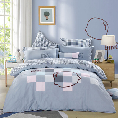 

Mercury Home Textiles (MERCURY) Хлопок Twill Prints Четырехместное впечатление от Mocha Увеличение двуспальной кровати 1,8 м