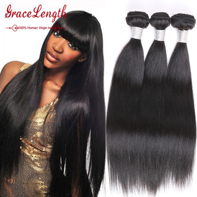 

Indian Straight Virgin Hair 3 Bundles Grade 8A Unprocessed Indian Hair Straight Grace Length Indian Virgin Hair Straight Bundle