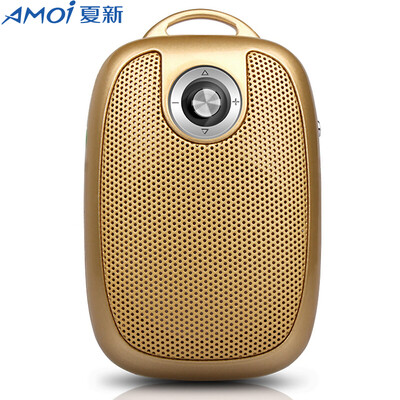 

Amoi A2 mobile phone car a key call Bluetooth mini card audio outdoor portable subwoofer elderly radio small speakers (blue