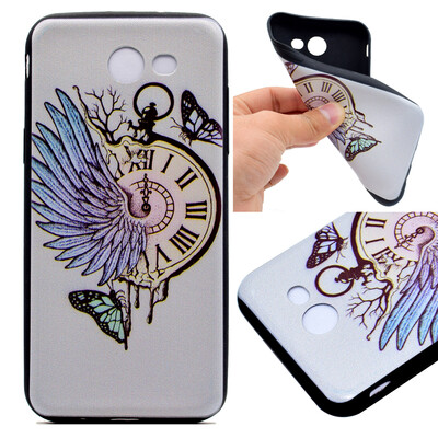 

Pocket watch Pattern Soft Thin TPU Rubber Silicone Gel Case Cover for Samsung Galaxy A3 2017A320