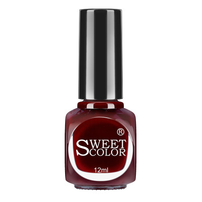 

Sweet Color Nail Polish Healthy Tasteless Red Drunk Red 12ml sh324 (French raw materials fast dry lasting nail red)