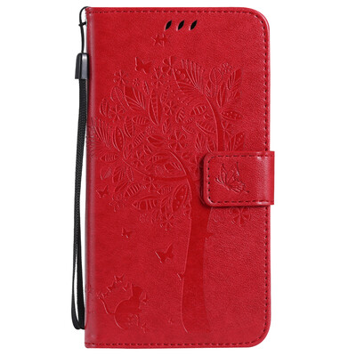 

Red Tree Design PU Leather Flip Cover Wallet Card Holder Case for SAMSUNG J710