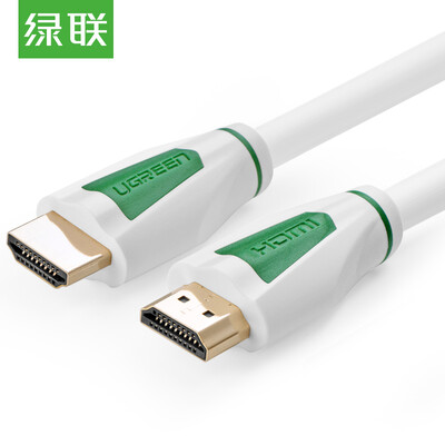 

Зеленый (UGREEN) Кабель HDMI 2K * 4K цифровая версия высокой четкости версии 2.0 3D-видео кабель ноутбук Телевизор проектор кабель проектора 3 метра зеленый и белый 10457