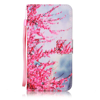 

Plum Blossom Design PU Leather Flip Cover Wallet Card Holder Case for Samsung Galaxy J72016J7109
