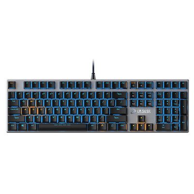 

dare-u 108 key mechanical alloy version of the game backlit mechanical keyboard black silver black axis
