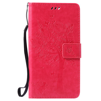 

Rose Tree Design Кожа PU откидной крышки Кошелек Карты Держатель чехол для WIKO PULP FAB 4G