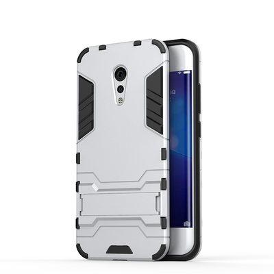 

Серебряный Slim Robot Armor Kickstand Ударопрочный жесткий корпус из прочной резины для vivo Xplay6