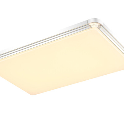 

Three male aurora led ceiling light simple atmosphere aluminum lamp rectangular living room lights main bedroom light 72W dimming color