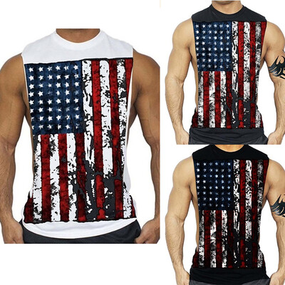 

New Men's Fasshion sleeveless tank top T-shirt