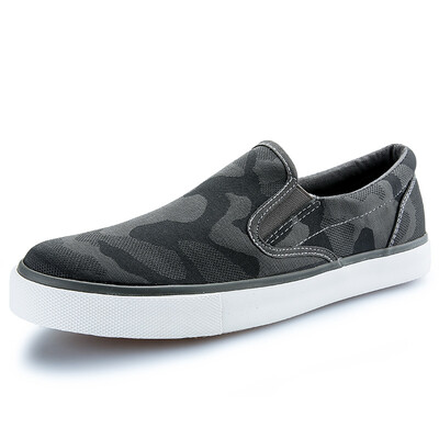 

Yi Di YIDI men&39s shoes fashion sports men&39s casual shoes low sets of sleeves camouflage canvas shoes D8083 gray 42