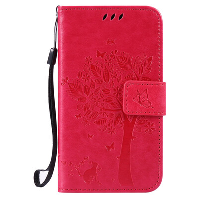 

Rose Tree Design Кожа PU откидной крышки Кошелек Карты Держатель чехол для SAMSUNG J120