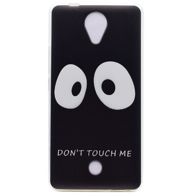 

Do not touch me Pattern Soft Thin TPU Rubber Silicone Gel Case Cover for Wiko U Feel