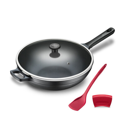 

Jingdong Supermarket] Italy La Gedini Blue Diamond 26cm non-stick frying pan can fry fried stainless steel pot bottom gas induction cooker universal