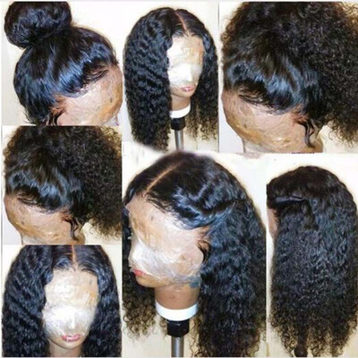 

Glueless Lace Front Human Hair Wig Curly Front Lace Wigs Brazilian virgin hair Lace Front Human Hair Wigs For Black Women