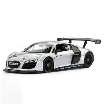 

Rastar Модель автомобиль из сплава Audi R8 в масштабе 1:24, 56100 серебристый
