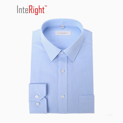 

ИНТЕРЬЕР машинная стирка бесплатно железная деловые мужчины рубашка с длинным рукавом синие и белые полосы 42 ярда