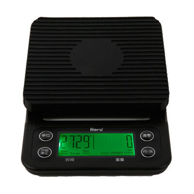 

Jingdong supermarket hero smart hand red coffee electronic scales bar kitchen food electronic scales can be time to weigh
