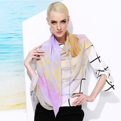 

Gem butterfly silk scarf female mulberry summer thin section long scarf spring and autumn sunscreen scarf 177 * 52 10 Mimi Qiao its fine gift box packaging / woven Symphony