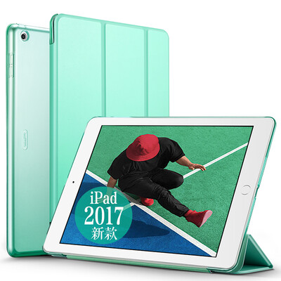 

(ESR) Apple новый iPad защитный чехол 2017 новый iPad7 защитный корпус падение три раза стент 9,7 дюймовый кожаный чехол Yue цветной серии мята зеленый