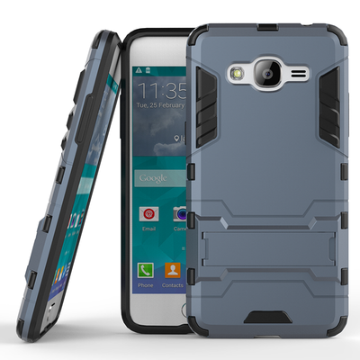 

Темно-синий Slim Robot Armor Kickstand Ударопрочный жесткий корпус из прочной резины для SAMUNG Galaxy Grand Prime Plus/J2 Prime