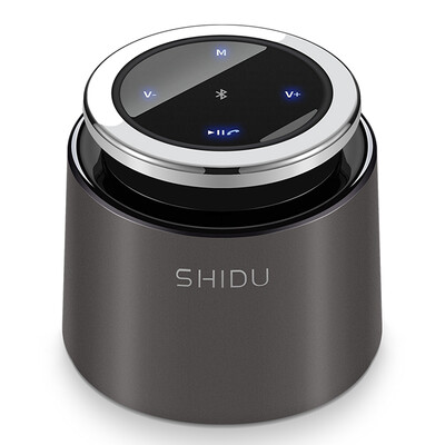 

Ten degrees ShiDu SD-T2 Bluetooth speaker Zinc alloy wireless hands-free phone Bluetooth audio small speakers Subwoofer portable card Mini small sound small steel gun color