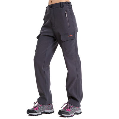 

Caruson clothin пробивая брюки флис внутри теплого воздухопроницаемого наружного утолщения мягкой скользящей брюки CP1202 женские модели серый M код