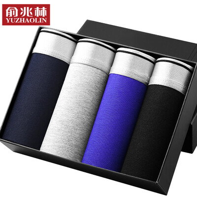 

Jingdong Supermarket Yu Zhaolin 4 loaded YBH5E1 men&39s underwear pure color cotton breathable angle underwear black blue gray blue blue color underwear male