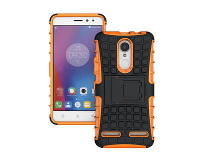 

LENOVO K6 CaseGangxun Heavy Duty Armor Dual Layer Rugged Hybrid Hard Shockproof Case with Kickstand for LENOVO K6 Cover (orange