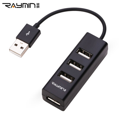 

Rui Ming RF140BK USB-сплиттер USB2.0 высокоскоростное расширение четырех концентраторов HUB-концентратор для ноутбука с четырьмя черными