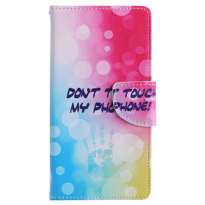 

Дизайн отпечатков пальцев PU кожа флип крышку кошелек карты держатель чехол для SONY XZ