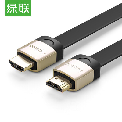 

Зеленый (UGREEN) Кабель HDMI 2K * 4K цифровой HD-кабель версии 2.0 3D плоский кабель для ноутбука / мониторный видеокабель 1 метр 10259