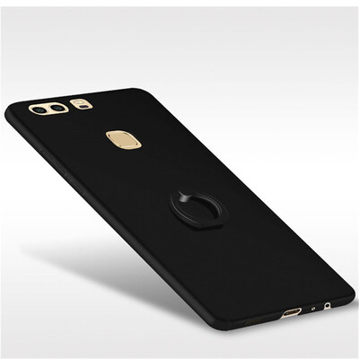 

Phone Case For Huawei P9 Plus Ultra Thin Slim Cover Simple PC Back Ring Holder 360°Rotation Protection For Huawei P9 Plus