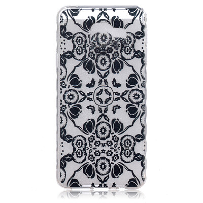 

Black flowers Pattern Soft Thin TPU Rubber Silicone Gel Case Cover for SAMSUNG Galaxy A3 2016/A310