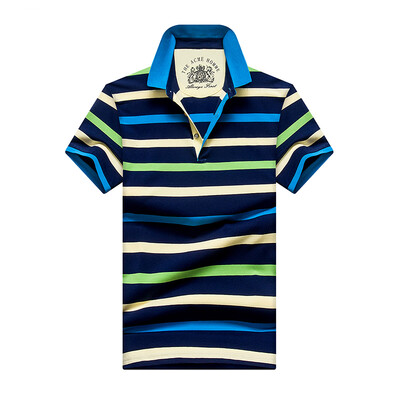 

SHENGUI / Shen Gui short - sleeved stripes POLO shirt