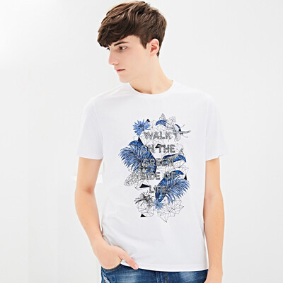 

DANCING WOLVES Slim Fit Printed T-Shirt