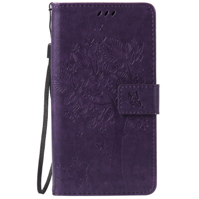 

Purple Tree Design PU Leather Flip Cover Wallet Card Holder Case for SONY Z5 PLUS