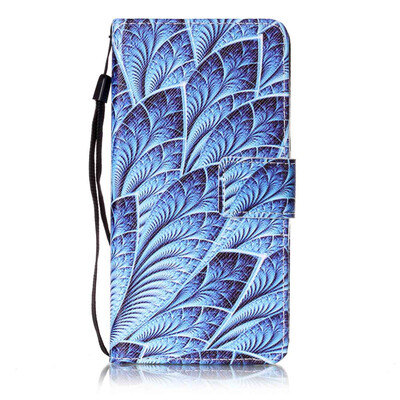 

Blue Dazzle Design PU Leather Flip Cover Wallet Card Holder Case for Wiko Lenny 3