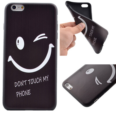 

Smiling face Pattern Soft Thin TPU Rubber Silicone Gel Case Cover for IPHONE 6 Plus6S Plus
