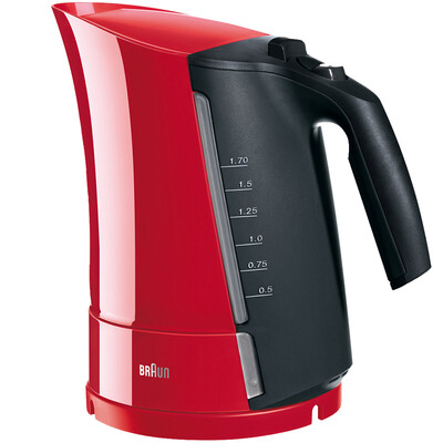 

Germany Braun BRAUN WK300 electric kettle Bi Ran De Ding Zhuang red 17 liters of boiling water kettle anti-hot boiled kettle