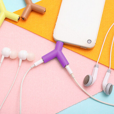 

MyMei Earphone Pro 3.5mm Stereo Audio Jack Male Headphone 2 Way Y-Splitter Adapter