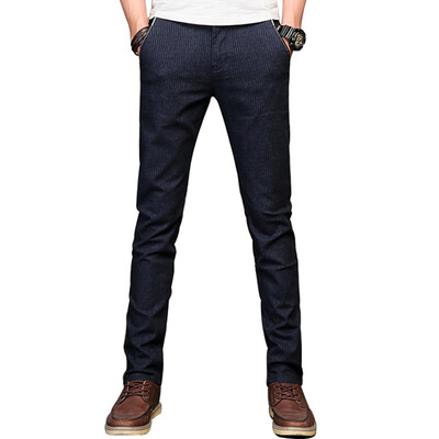 

GLO-STORY Casual Pants Men Comfortable Fashion Pants Slim Casual Pants LXK71097 Blue 29