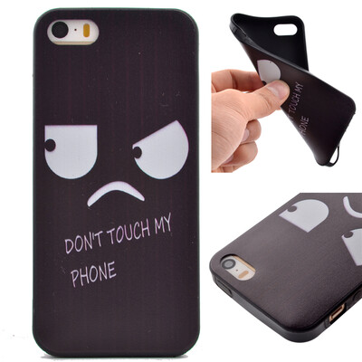 

Anger Pattern Soft Thin TPU Rubber Silicone Gel Case Cover for IPHONE 5SE