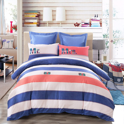 

LOVO 100% хлопок пакет 4 штук простые полосы постельные принадлежности простыня